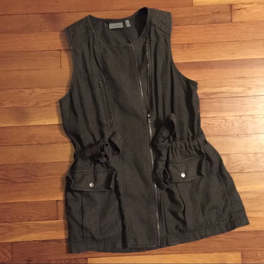 Athleta Olive Green Utility Vest